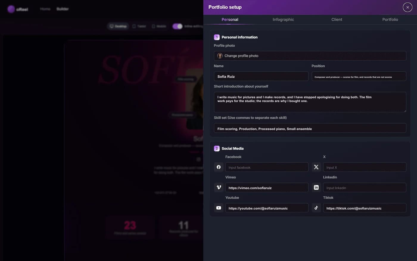 Customize live