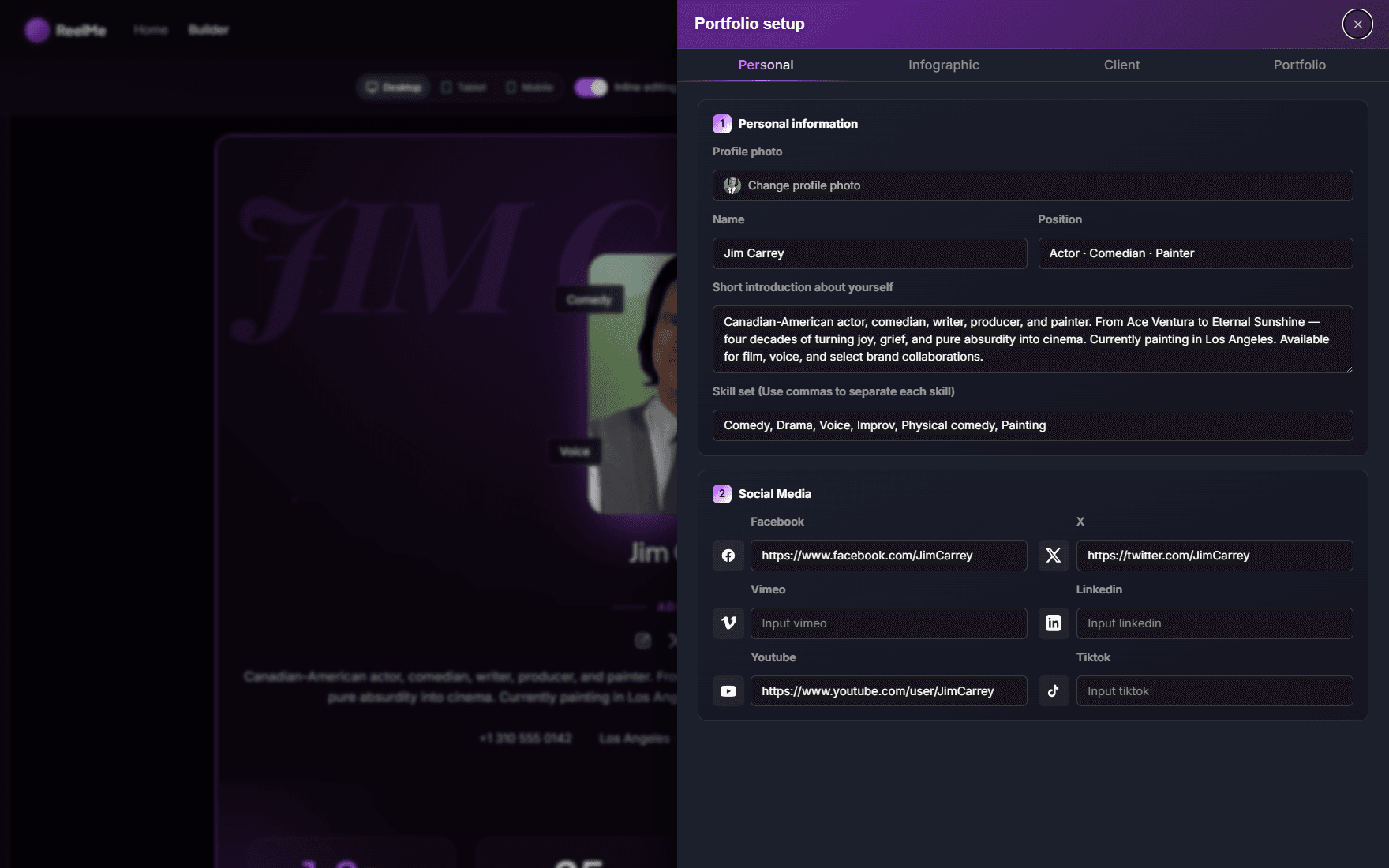 Customize live